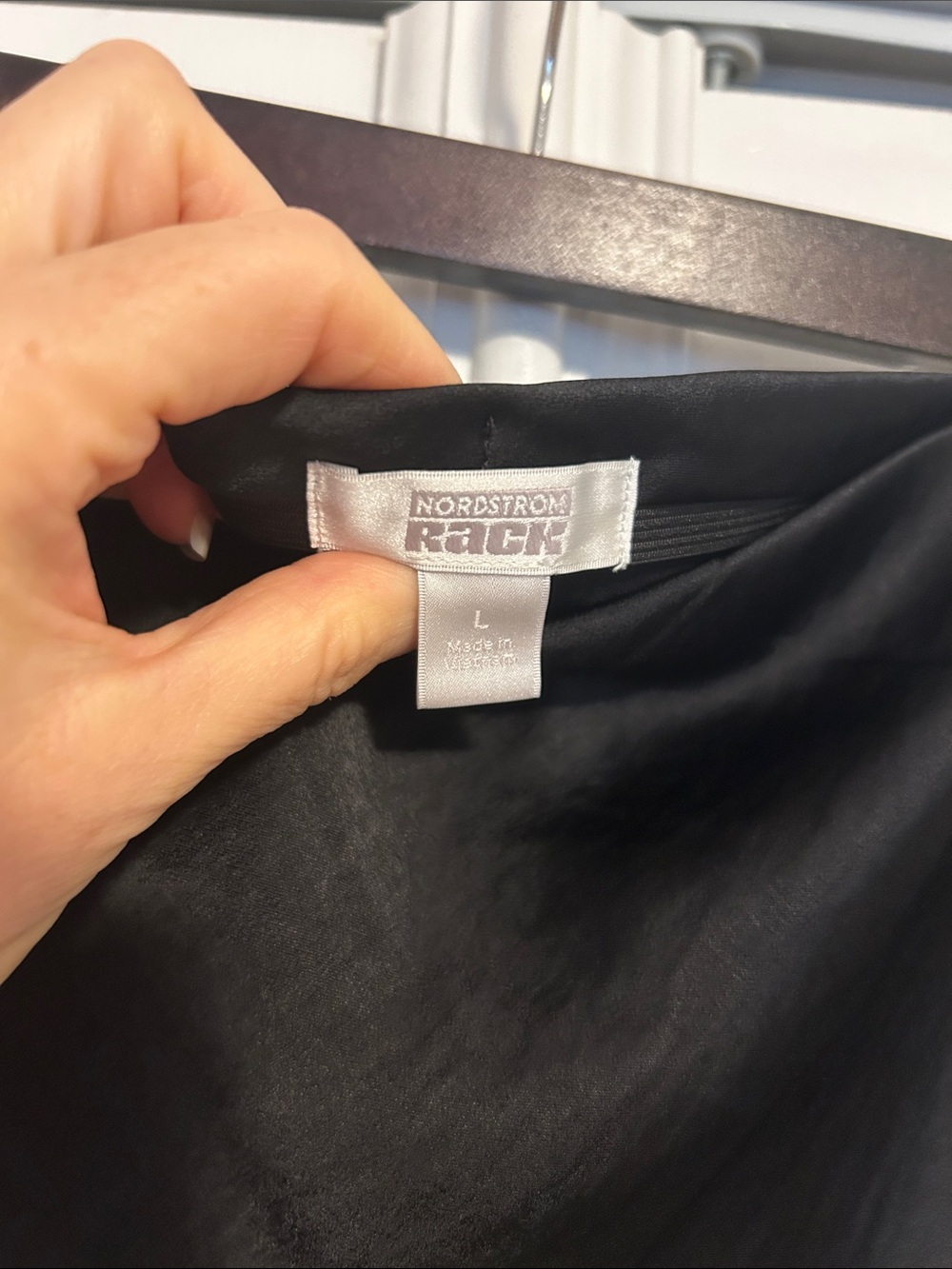 Black Midi Slip Skirt with Lace Hem - Picture 2 of 3